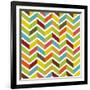 Colorful Chevron Seamless-Yaviki-Framed Art Print