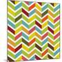 Colorful Chevron Seamless-Yaviki-Mounted Art Print