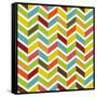 Colorful Chevron Seamless-Yaviki-Framed Stretched Canvas