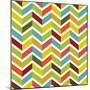 Colorful Chevron Seamless-Yaviki-Mounted Art Print