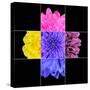 Colorful Chrysanthemum Flower Mosaic Design-tr3gi-Stretched Canvas