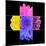 Colorful Chrysanthemum Flower Mosaic Design-tr3gi-Mounted Art Print