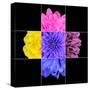 Colorful Chrysanthemum Flower Mosaic Design-tr3gi-Stretched Canvas