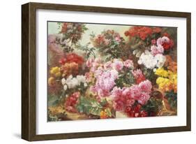 Colorful Chrysanthemums-Henry Bonnefoy-Framed Giclee Print