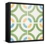 Colorful Circle Tiles-Lula Bijoux & Company-Framed Stretched Canvas