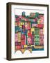 Colorful City II-Regina Moore-Framed Art Print