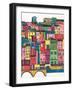 Colorful City II-Regina Moore-Framed Art Print