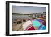 Colorful Clothes Drying in the Sun on the Banks of the River Yamuna-Roberto Moiola-Framed Photographic Print