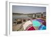 Colorful Clothes Drying in the Sun on the Banks of the River Yamuna-Roberto Moiola-Framed Photographic Print