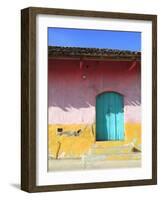 Colorful Colonial Architecture, Granada, Nicaragua, Central America-null-Framed Photographic Print