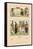 Colorful Costumes of India-Racinet-Framed Stretched Canvas