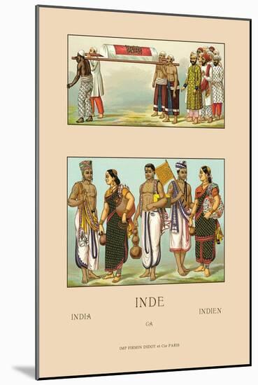 Colorful Costumes of India-Racinet-Mounted Art Print