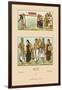 Colorful Costumes of India-Racinet-Framed Art Print