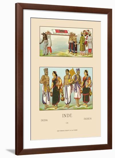 Colorful Costumes of India-Racinet-Framed Art Print