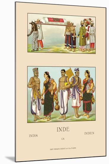 Colorful Costumes of India-Racinet-Mounted Art Print
