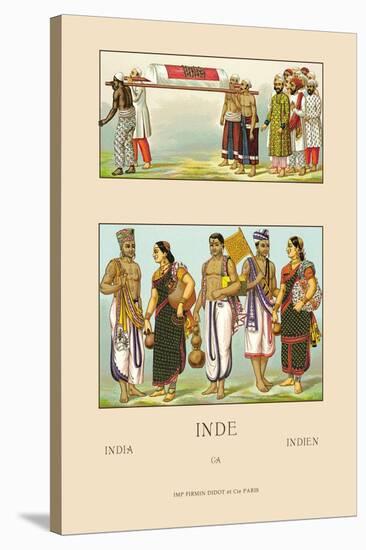Colorful Costumes of India-Racinet-Stretched Canvas