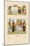 Colorful Costumes of India-Racinet-Mounted Art Print