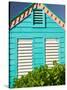 Colorful Cottage at Compass Point Resort, Gambier, Bahamas, Caribbean-Walter Bibikow-Stretched Canvas