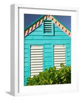 Colorful Cottage at Compass Point Resort, Gambier, Bahamas, Caribbean-Walter Bibikow-Framed Photographic Print