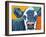 Colorful Country Cows I-Carolee Vitaletti-Framed Art Print