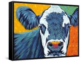 Colorful Country Cows I-Carolee Vitaletti-Framed Stretched Canvas