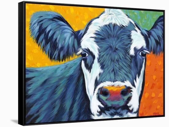 Colorful Country Cows I-Carolee Vitaletti-Framed Stretched Canvas