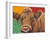 Colorful Country Cows II-Carolee Vitaletti-Framed Art Print