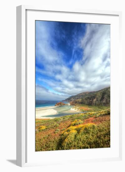 Colorful Cove North of Big Sur, California Coast-Vincent James-Framed Photographic Print