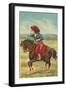 Colorful Cowgirl-null-Framed Art Print