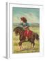 Colorful Cowgirl-null-Framed Art Print