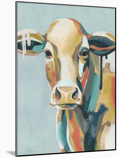 Colorful Cows I-Grace Popp-Mounted Art Print