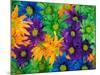 Colorful Daisy Collage, Washington, USA-null-Mounted Photographic Print
