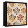 Colorful Damask Square II-Tiffany Hakimipour-Framed Stretched Canvas