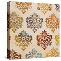 Colorful Damask Square II-Tiffany Hakimipour-Stretched Canvas