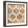 Colorful Damask Square II-Tiffany Hakimipour-Framed Art Print