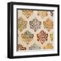 Colorful Damask Square II-Tiffany Hakimipour-Framed Art Print