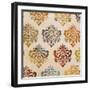 Colorful Damask Square II-Tiffany Hakimipour-Framed Art Print