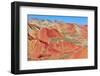 Colorful Danxia landform in Zhangye, UNESCO World Heritage Site, Gansu Province, China, Asia-null-Framed Photographic Print