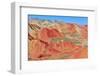 Colorful Danxia landform in Zhangye, UNESCO World Heritage Site, Gansu Province, China, Asia-null-Framed Photographic Print