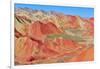 Colorful Danxia landform in Zhangye, UNESCO World Heritage Site, Gansu Province, China, Asia-null-Framed Photographic Print