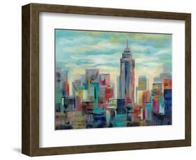 Colorful Day in Manhattan-Silvia Vassileva-Framed Art Print