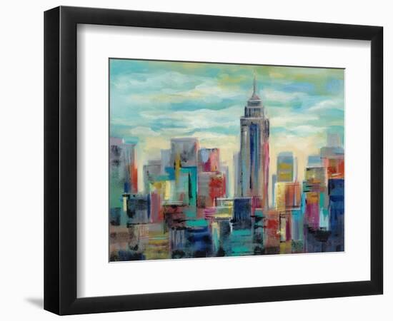 Colorful Day in Manhattan-Silvia Vassileva-Framed Art Print