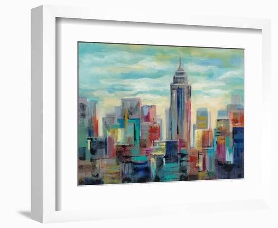 Colorful Day in Manhattan-Silvia Vassileva-Framed Art Print