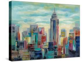 Colorful Day in Manhattan-Silvia Vassileva-Stretched Canvas