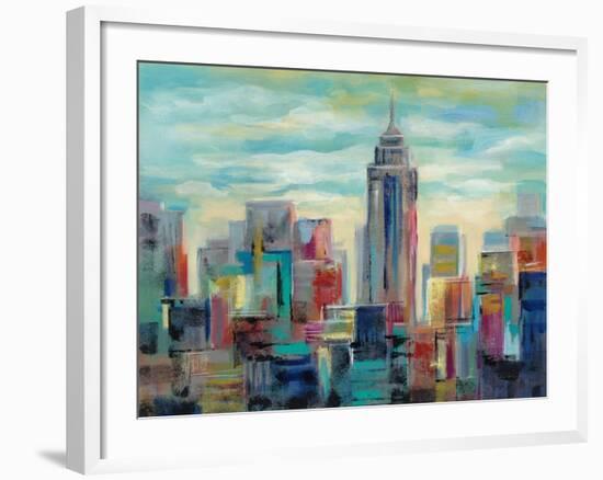 Colorful Day in Manhattan-Silvia Vassileva-Framed Art Print