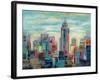 Colorful Day in Manhattan-Silvia Vassileva-Framed Art Print