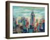 Colorful Day in Manhattan-Silvia Vassileva-Framed Art Print