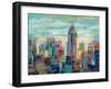 Colorful Day in Manhattan-Silvia Vassileva-Framed Art Print