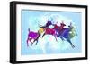 Colorful Deer-Ata Alishahi-Framed Giclee Print