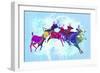 Colorful Deer-Ata Alishahi-Framed Giclee Print